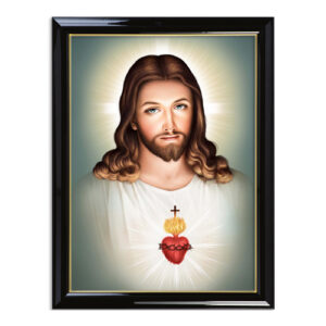 Sacred Heart Jesus with  Colour Frame