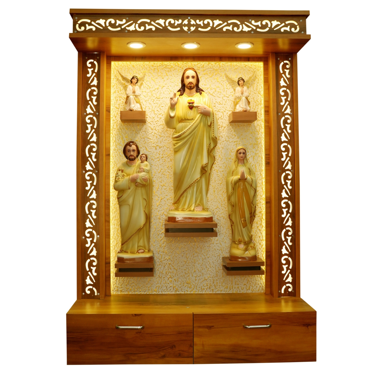 Wooden Prayer Unit With CNC