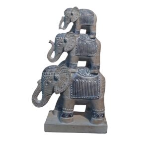 Stacked tribal elephants