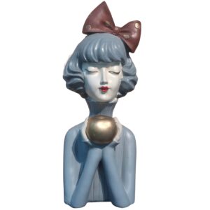 Dreaming girl with golden orb