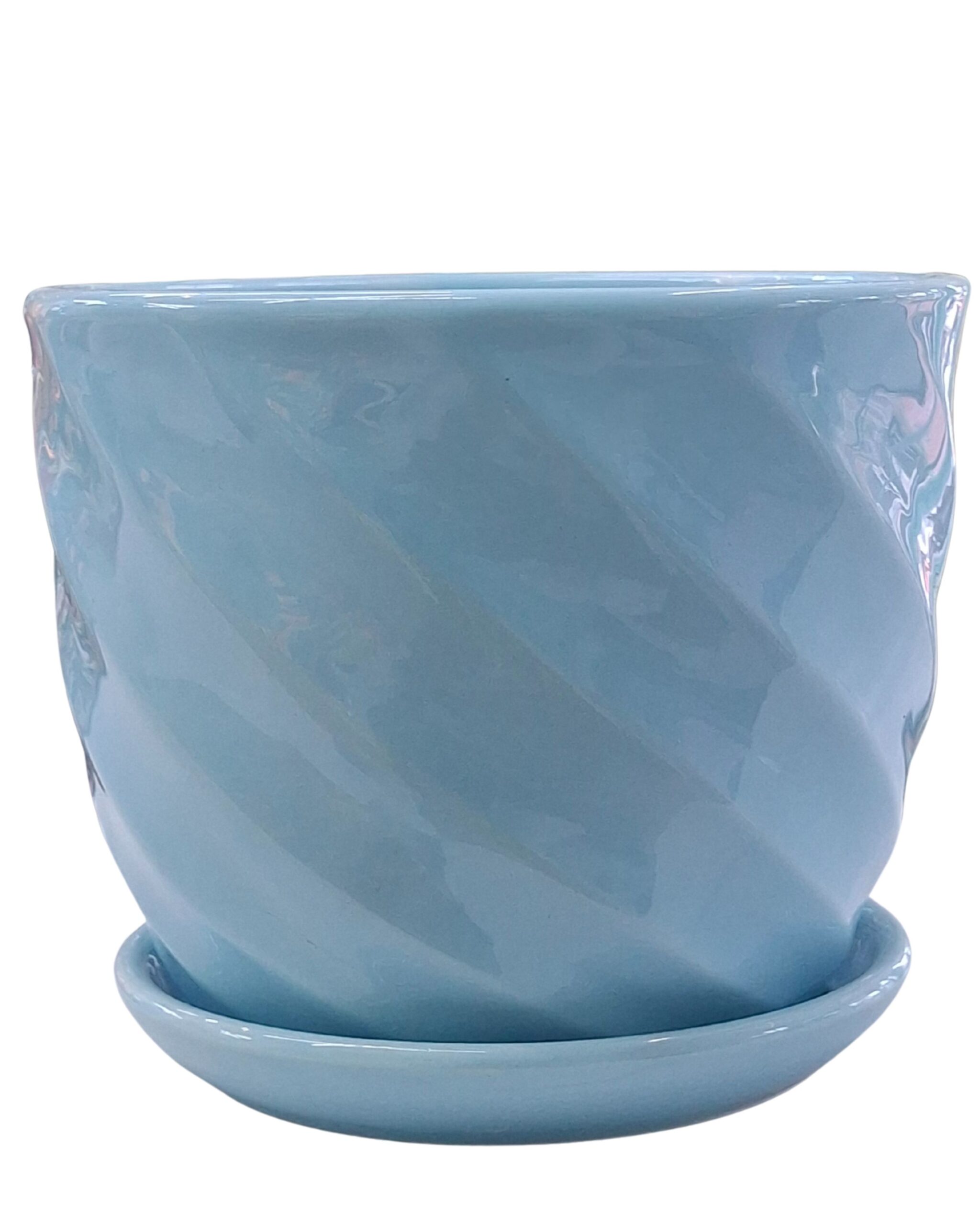 Glossy Spiral Planter - Image 2