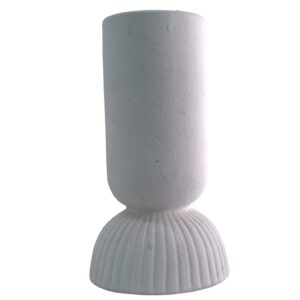 Ribbed Base Pedestal Vase