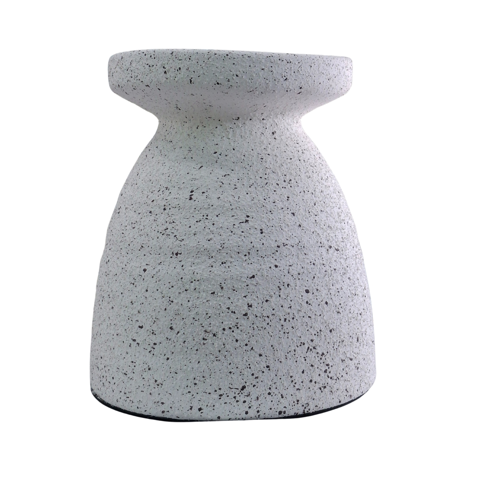 Speckled Ceramic Hourglass Vase