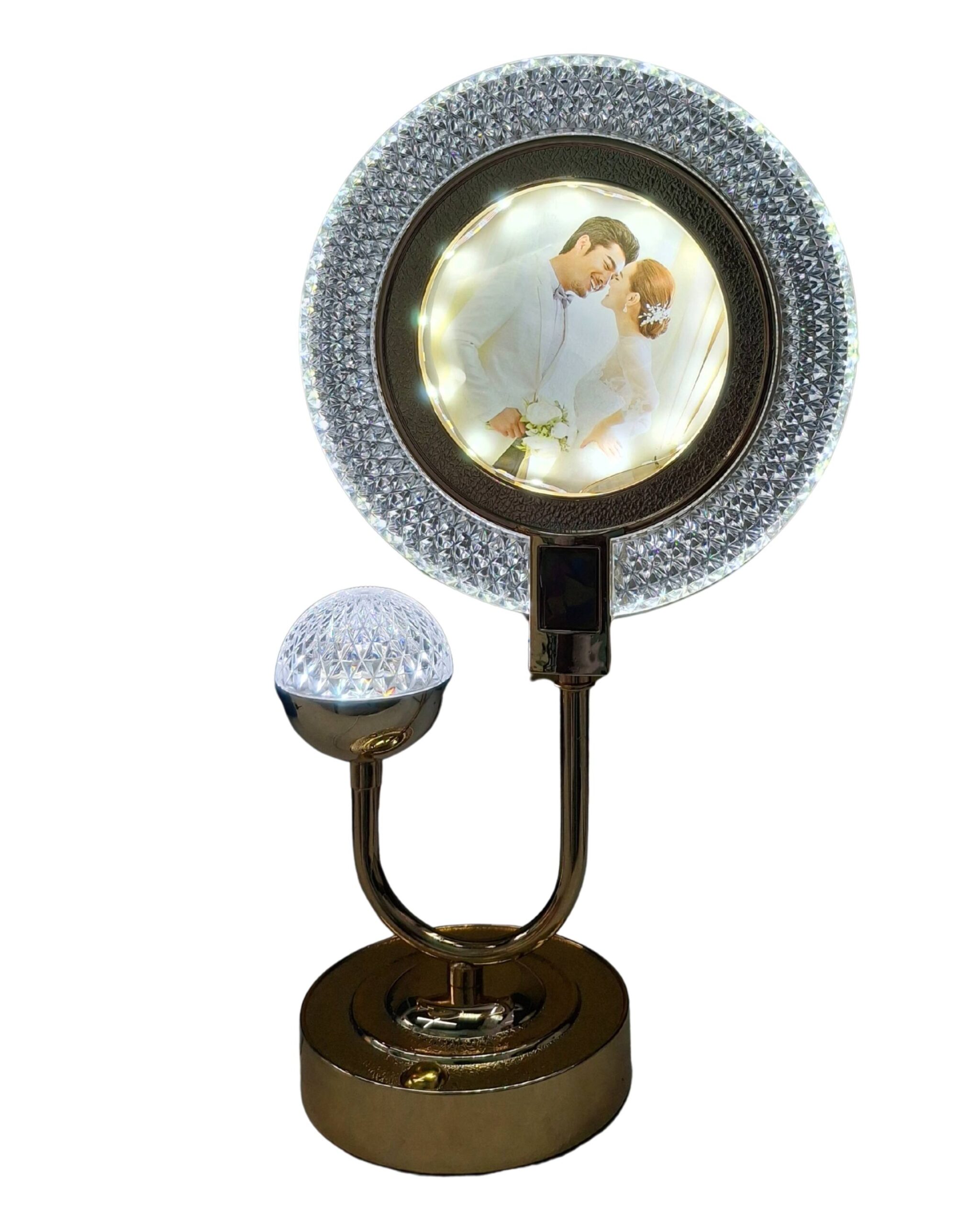 Crystal Glow Photo Frame Lamp