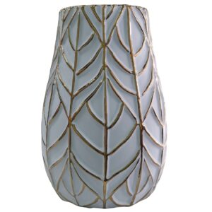 Leaf Pattern Ceramic Vase