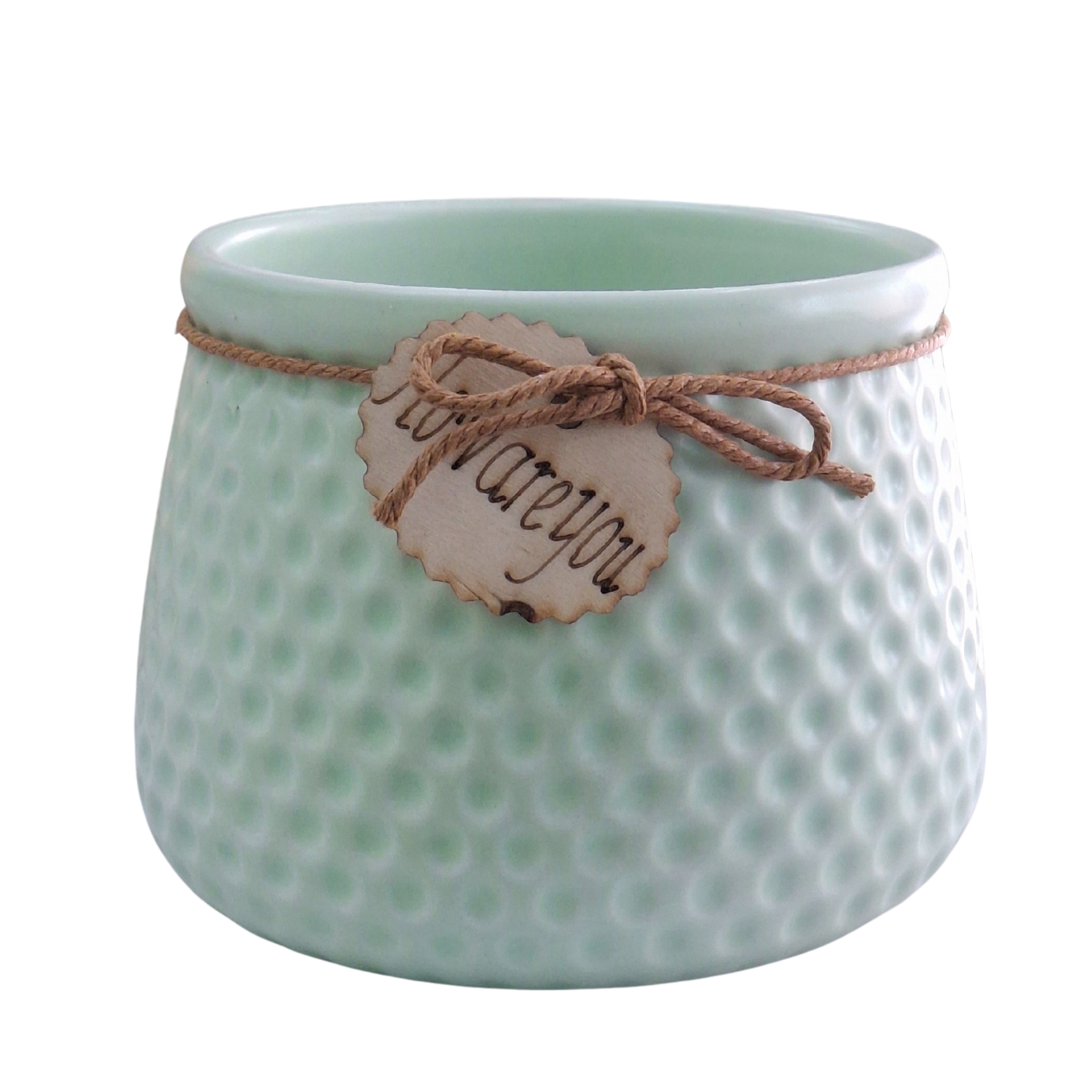 Ceramic Pot with Tag