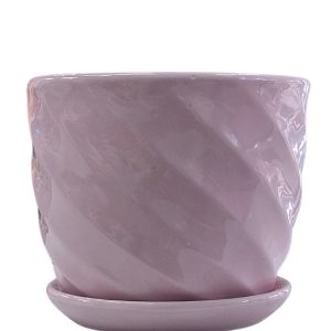 Glossy Spiral Planter