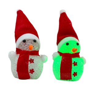 Snow Man Glass and Red Cap