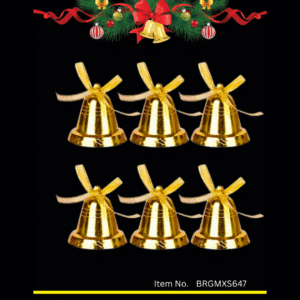 Christmas Decoration Bell pack of 6